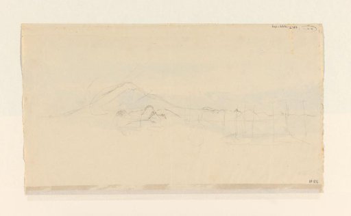 Sketch of a mountain landscape