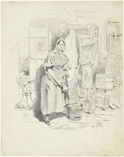 Cleaner in an Artist's Studio