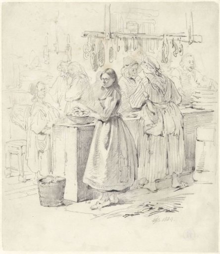 Interior of a Butcher's Shop