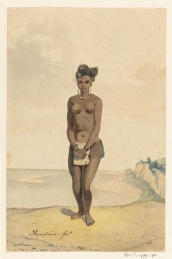 Standing Alfur woman