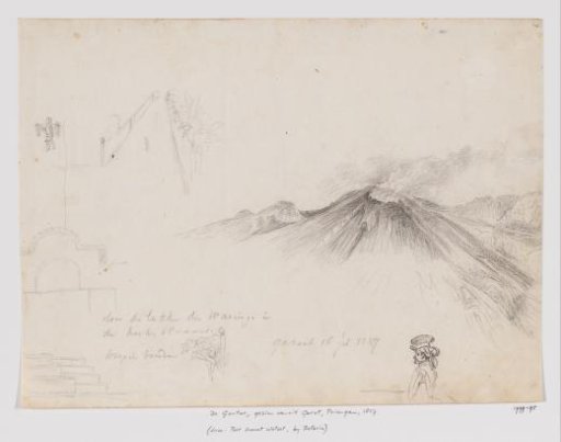 View of the Guntur seen from Garut, Priangan, West Java