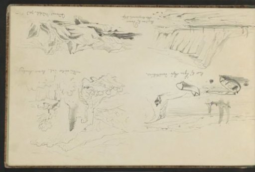 Landscapes, including sailing ships on the coast of Lyme Regis