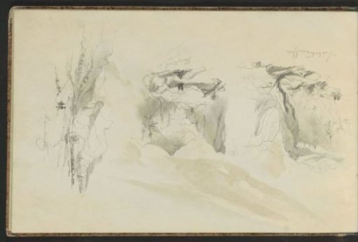 Mountain landscapes with rocks, including near Lauterbrunnen