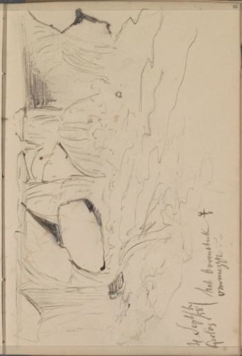 Waterfall flowing into a Stream near Gerlos