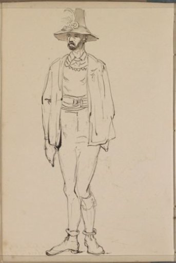 Man in Tyrolean Costume, Seen from the Front