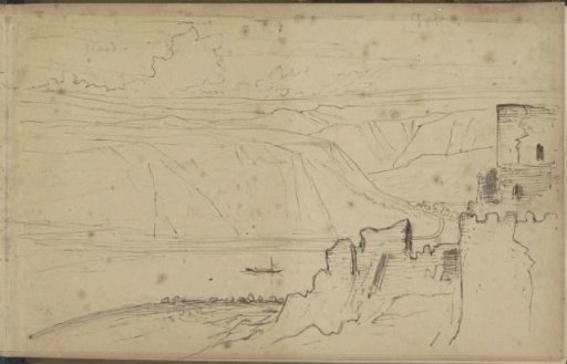 Mountain Landscape with a Castle Ruin by a Lake