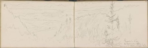 Landscape in Bohemia, presumably one of the places visited by Goethe