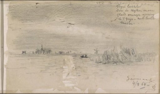 View of the Wollefopse Plas near Rotterdam