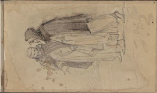 Copy after a representation with two monks