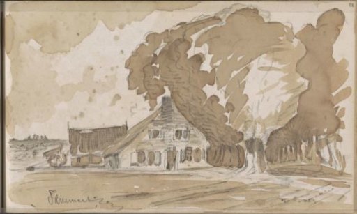 House Next to a Tree Path