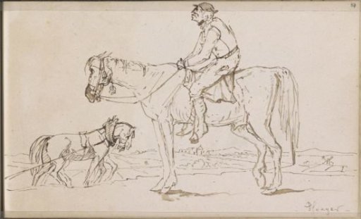 Meadow with Plowing Horses