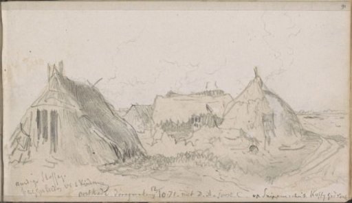 Peat Cottages on the Reclamation at the Oostkade in Rotterdam