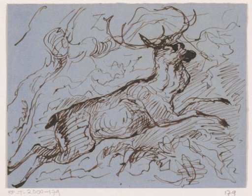 Leaping stag