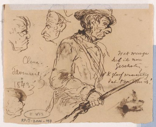 Sketch sheet Kleef 1843