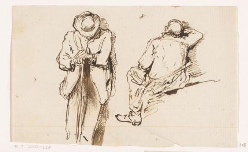 Standing and Sitting Man