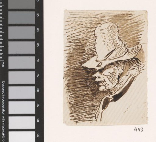 Head of a man with a hat