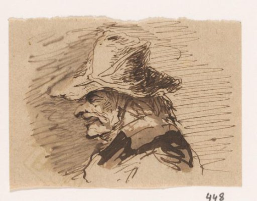 Head with a hat