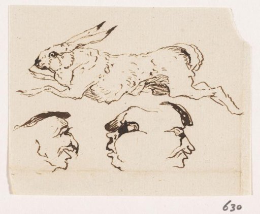 Hare and three heads