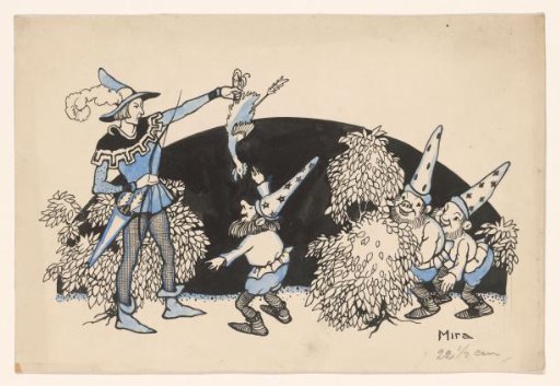 Hunter and Three Gnomes