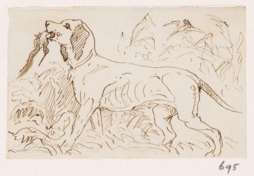 Hunting Dog with a Bird in its Mouth