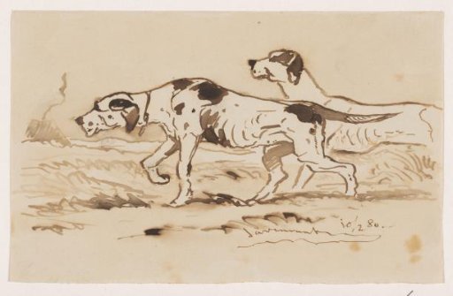 Two Hunting Dogs