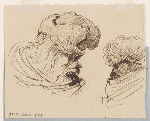 Head with fur cap and scarf