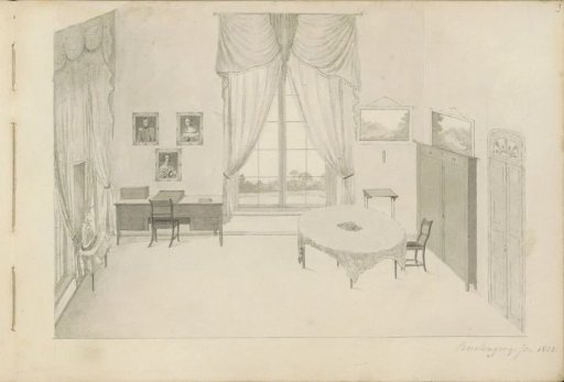 Interior of the palace in Buitenzorg, West Java