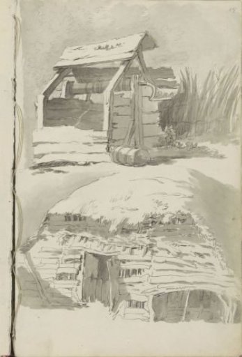 Water well and a farmhouse