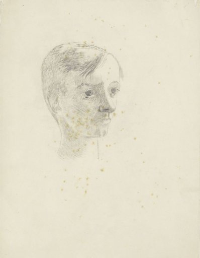 Head of a boy, possibly a self-portrait