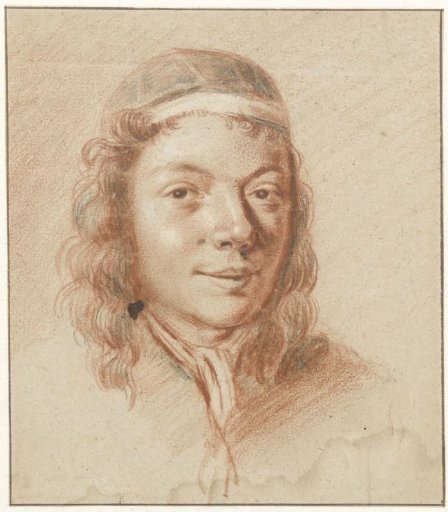 Portrait of a young man, three-quarter length facing right