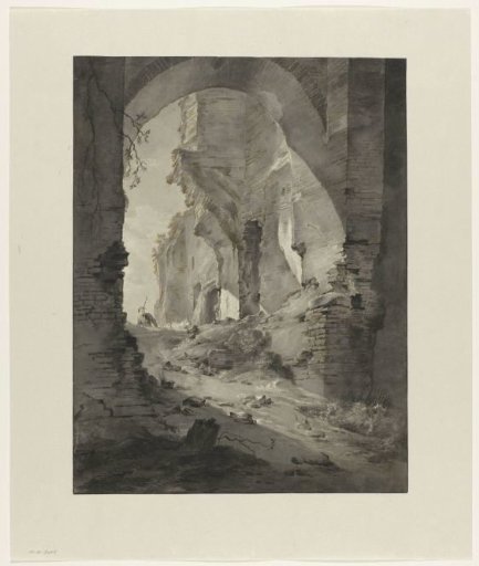 View in a ruin (Brederode?)