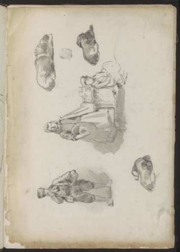 Study Sheet with Dogs and Figures