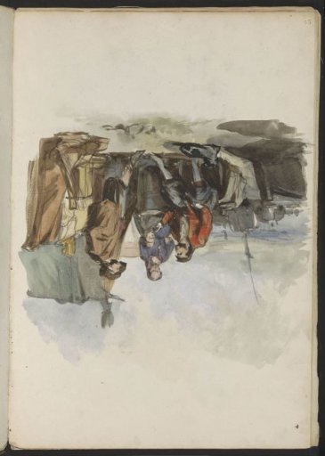 Group of figures at a quay