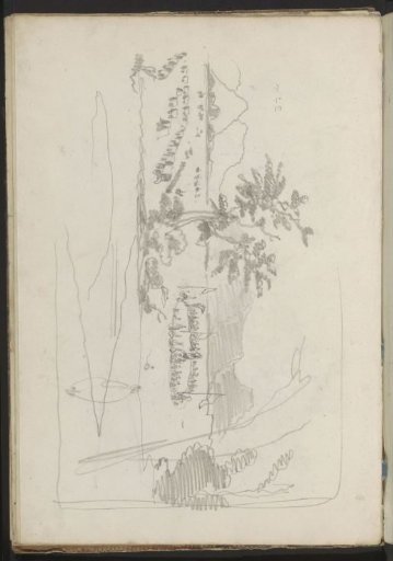 Mountain landscape with a settlement