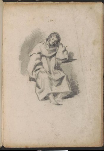 Seated monk