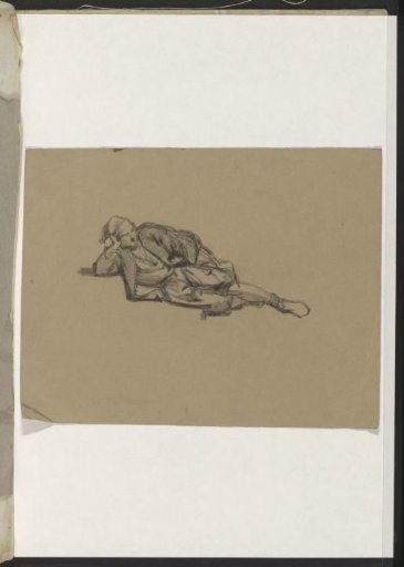 Reclining man with a nightcap