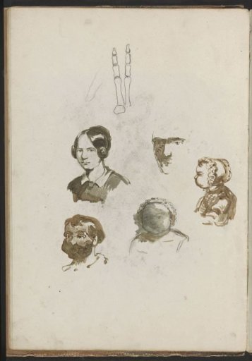 Heads, a Face and Fingertips