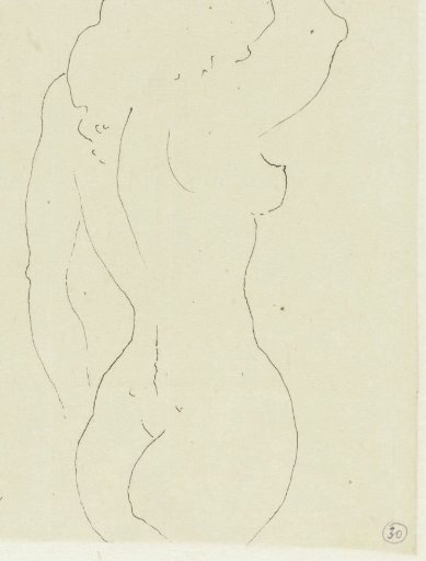 Standing female nude