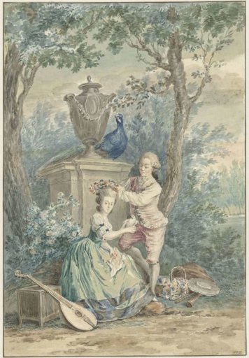 Elegant Couple in a Park