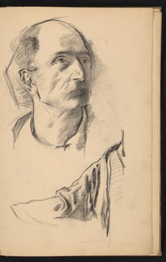 Sleeve and a portrait of a man with a moustache