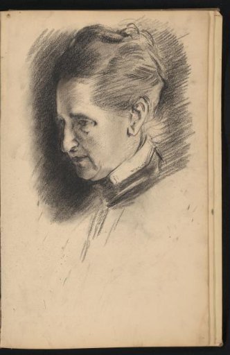 Portrait of a woman with her hair up