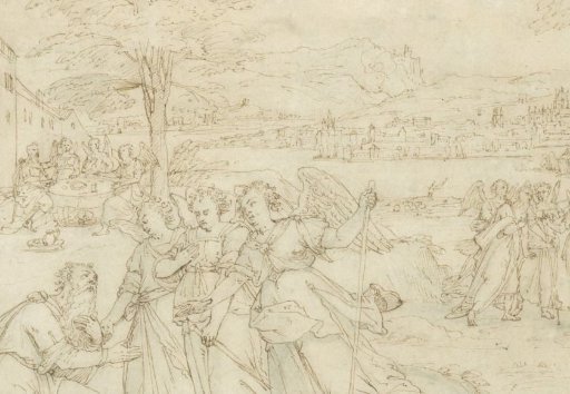 Abraham receives the three angels