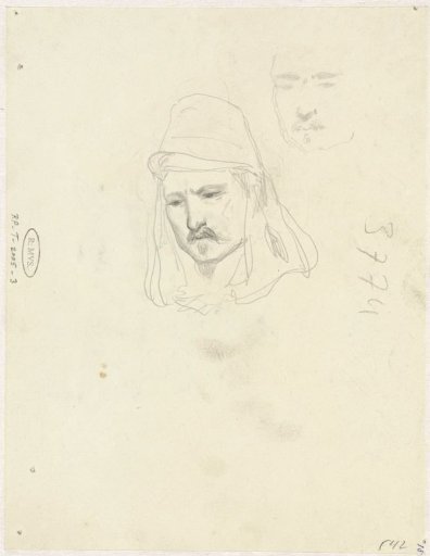 Studies of a man's head
