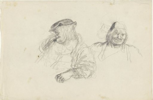 Two men with a headgear
