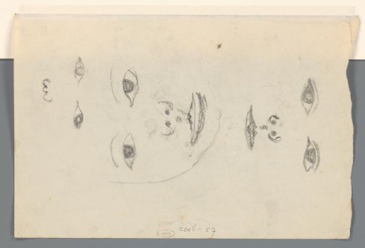 Two faces and a face without a mouth