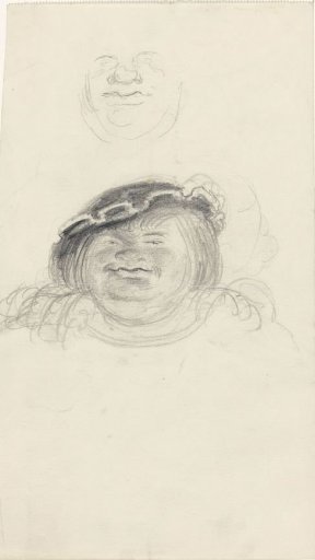 Face of a giant with a cap