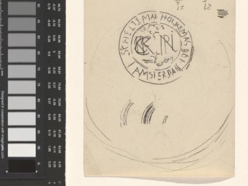 Design for a logo of the bookshop Scheltema & Holkema in Amsterdam