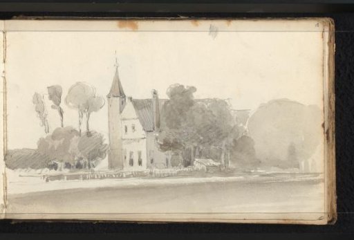 Church surrounded by trees