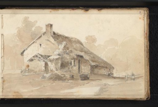 Farmhouse with a thatched roof
