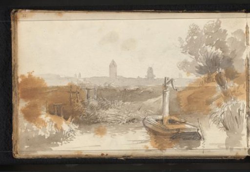 Landscape with Water and a Boat
